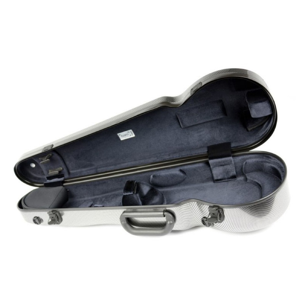 bam 2002XLSC HIGHTECH Violin Silver Carbon look バイオリンケース 中身の画像