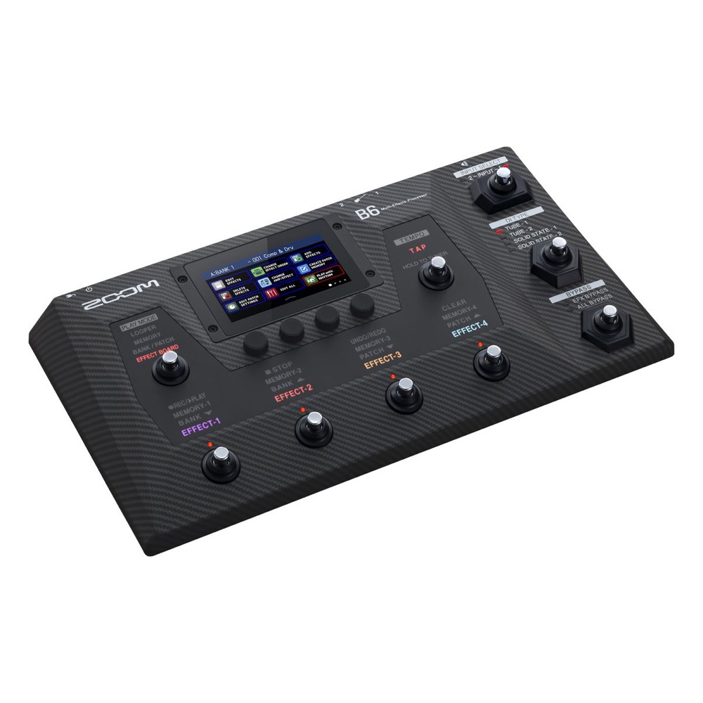 ZOOM B6 ベース用マルチエフェクター 上からの画像