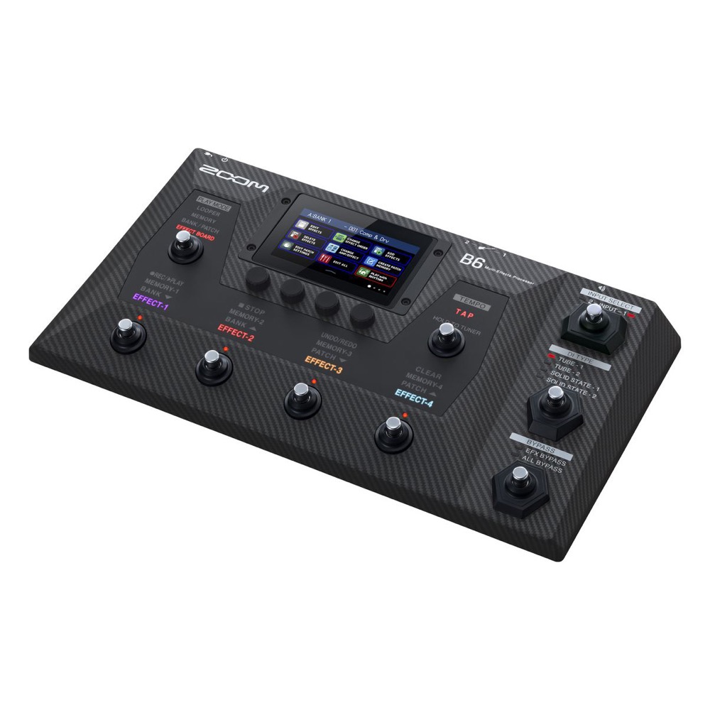 ZOOM B6 ベース用マルチエフェクター 上からの画像