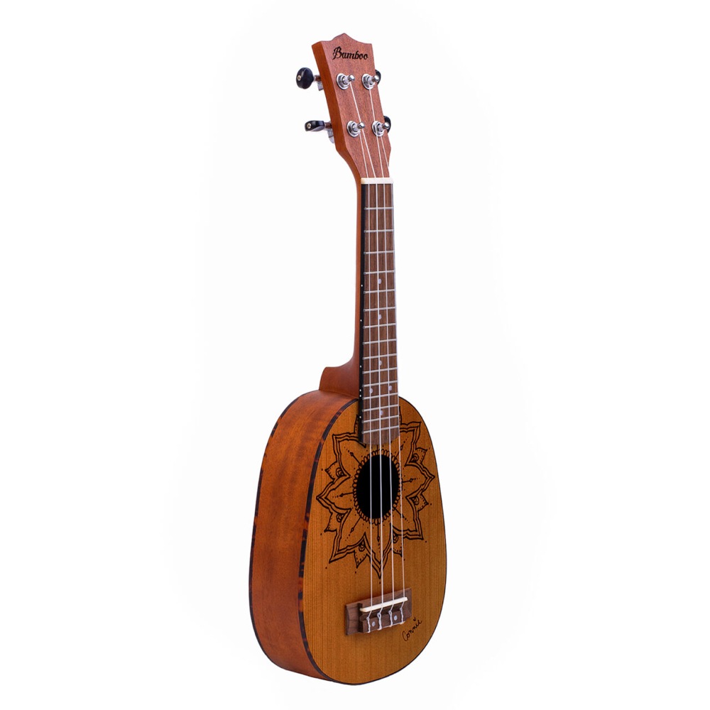 Bamboo BU-21COI Coisla Soprano Ukulele ソプラノウクレレ 側面からの画像