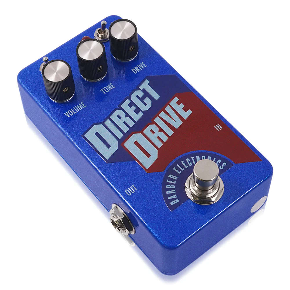 Barber Electronics Direct Drive V4 Blue オーバードライブ ギターエフェクター 斜めアングル画像