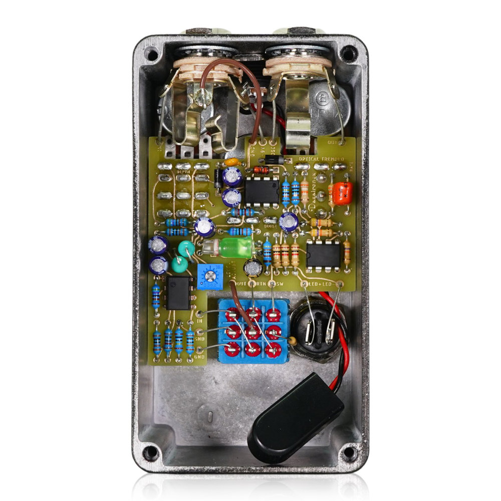 Dazatronyx OPTICAL TREMOLO トレモロ ギターエフェクター 内部基盤画像
