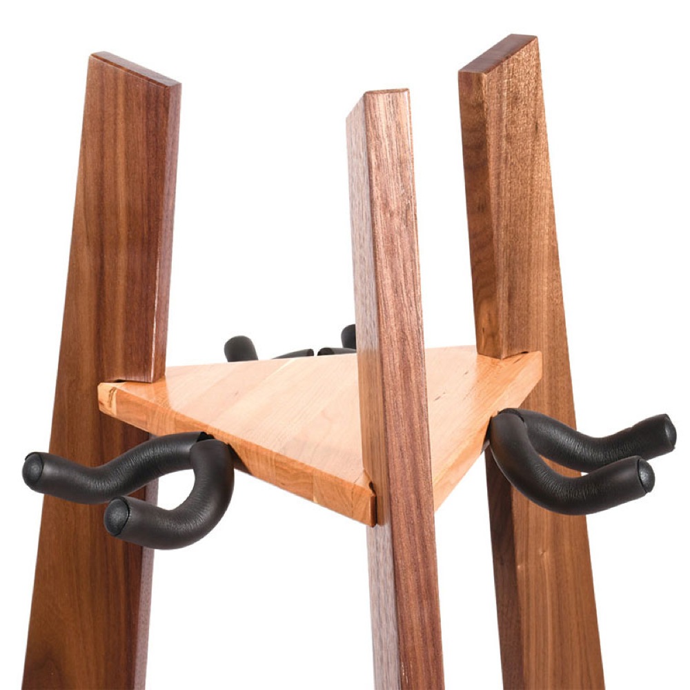 Ruach Music RM-GR1-WC 3-Way Guitar Rack Walnut and Cherry ギタースタンド 上部