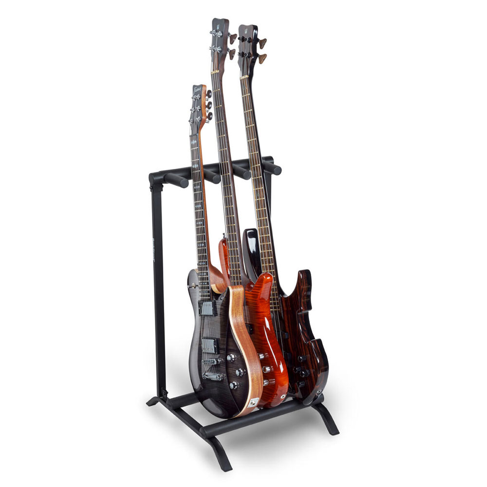 RockStand by Warwick RS 20880 B/1 FP 3本立て ギタースタンド 組み立て式 使用例
