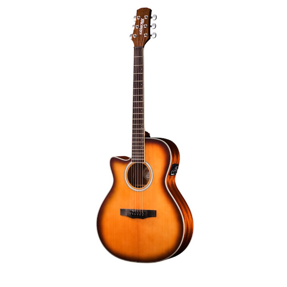 MORRIS R-011LH TS レフトハンド エレクトリック アコースティックギター