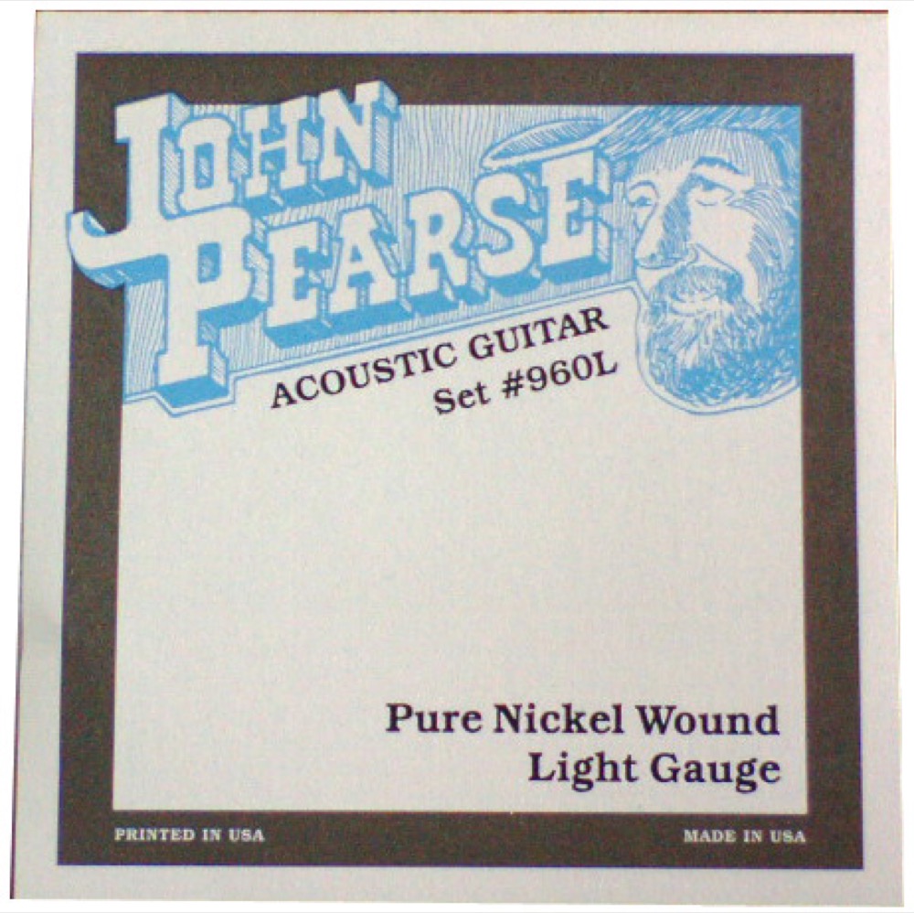 John Pearse 960L Pure Nickel Wound ピュアニッケル アコースティックギター弦 12-54