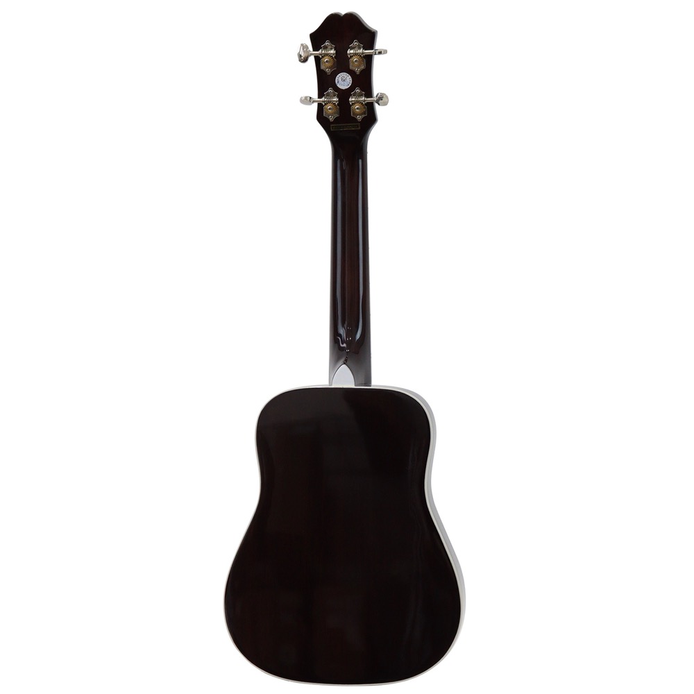Epiphone Hummingbird UKULELE OUTFIT TENOR Tobacco Sunburst エレクトリックウクレレ テナー ボディバック画像