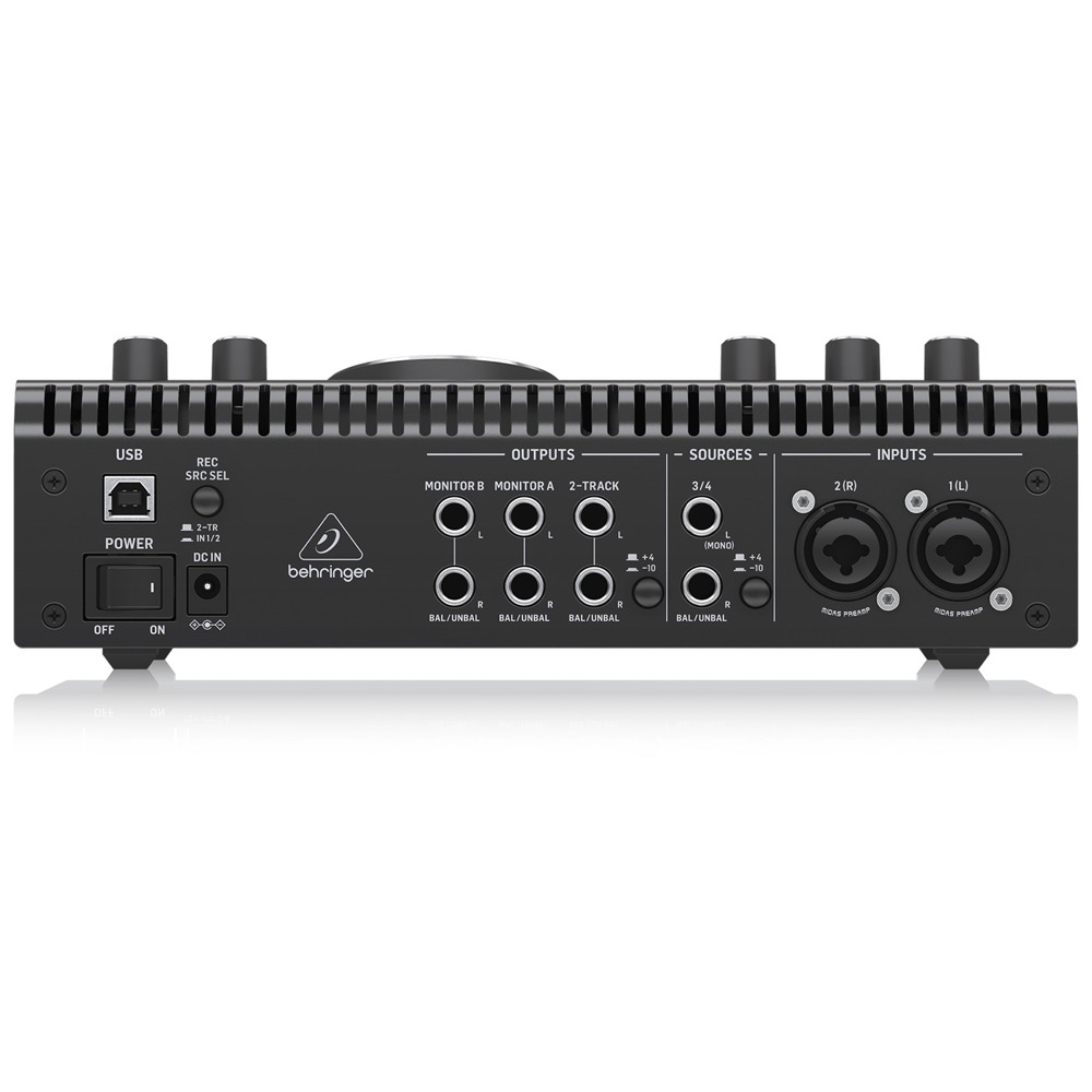 BEHRINGER STUDIO L オーディオインターフェイス モニターコントローラー 背面パネル