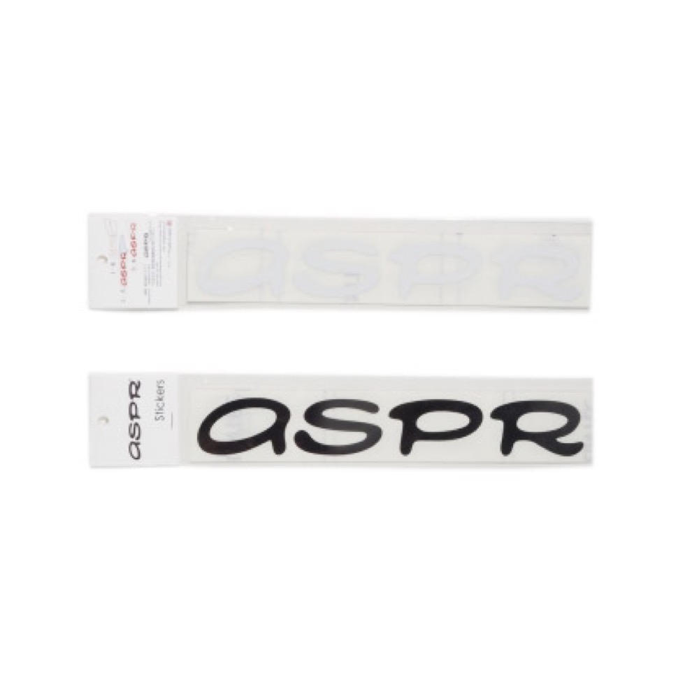 ASPR(アサプラ) STKRS BK & WH 210 ロゴステッカー