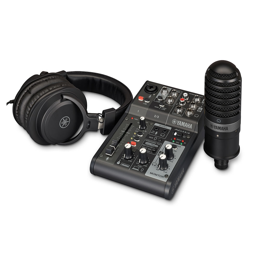 YAMAHA AG03 MK2 B LSPK ライブストリーミングパック ブラック