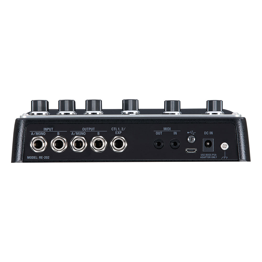 BOSS RE-202 Space Echo スペースエコー エコー ディレイ リバーブ ギターエフェクター 入出力端子部画像