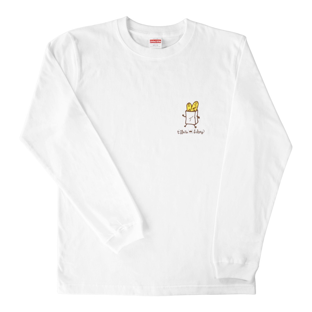Effects Bakery French Bread XLサイズ 長袖 Tシャツ ホワイト