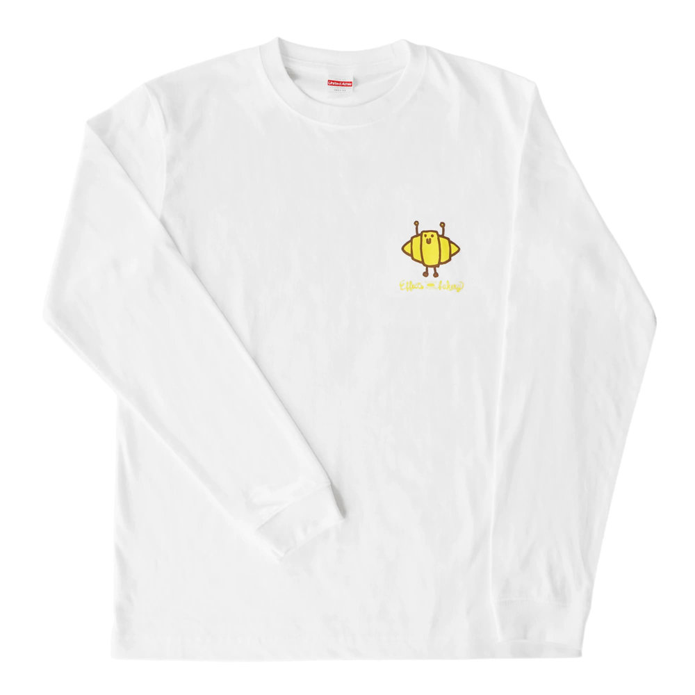 Effects Bakery Croissant 2XLサイズ 長袖 Tシャツ ホワイト