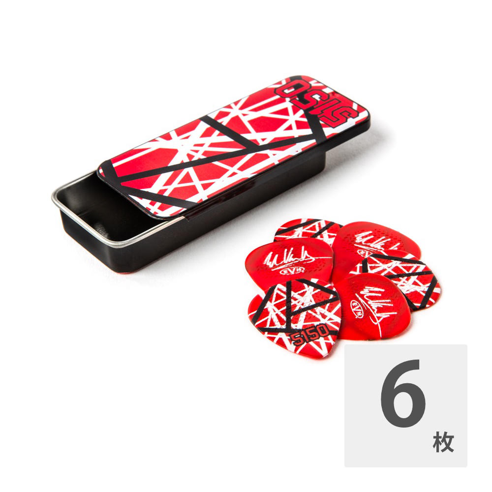 JIM DUNLOP 27268 EVHPT08 EVH5150 6Pick/Tin ギターピック 6枚入り