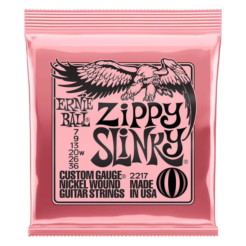 ERNIE BALL 2217 ZIPPY SLINKY 07-36 最も細いゲージ エレキギター弦