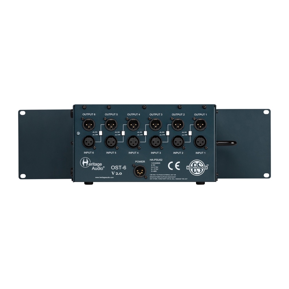 Heritage Audio OST-6 v2.0 500シリーズ用電源ラック 6ユニットマウント 詳細画像