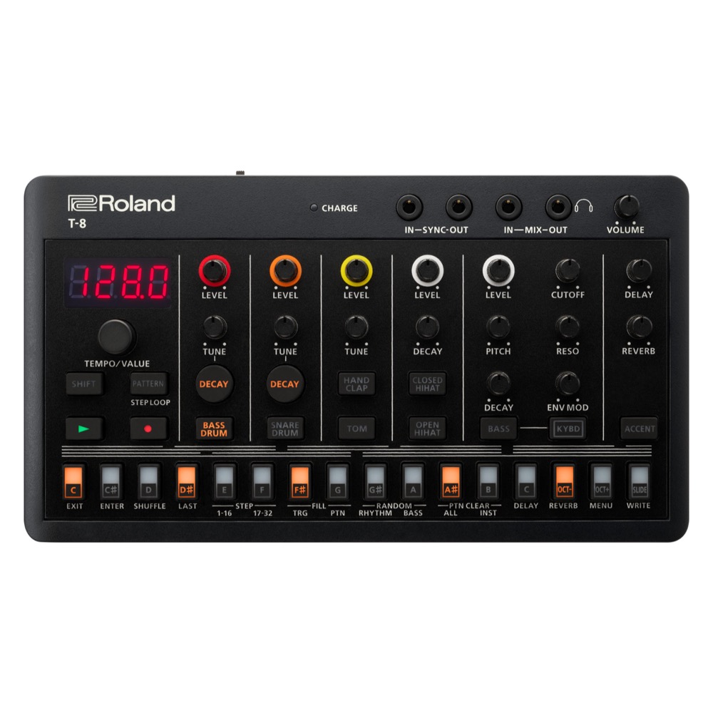 ROLAND T-8 BEAT MACHINE AIRA COMPACT ビートマシン シーケンサー リズムマシン トップ画像