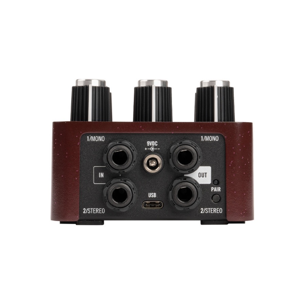 Universal Audio UAFX Ruby 63 Top Boost Amplifier ギターエフェクター 筐体背面入出力画像