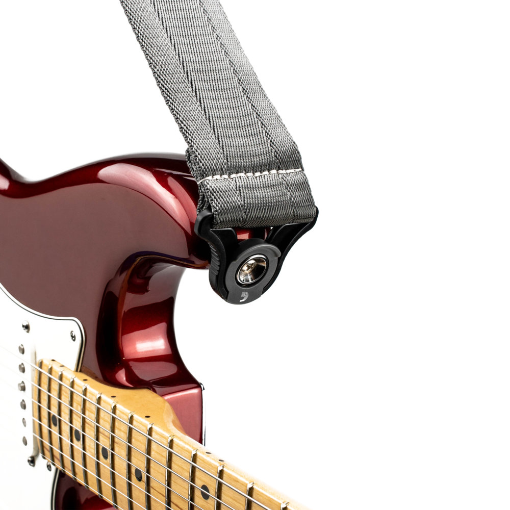 Planet Waves by D’Addario 50BAL09 Autolock Strap Metal Grey ギターストラップ ストラップロック装着イメージ画像