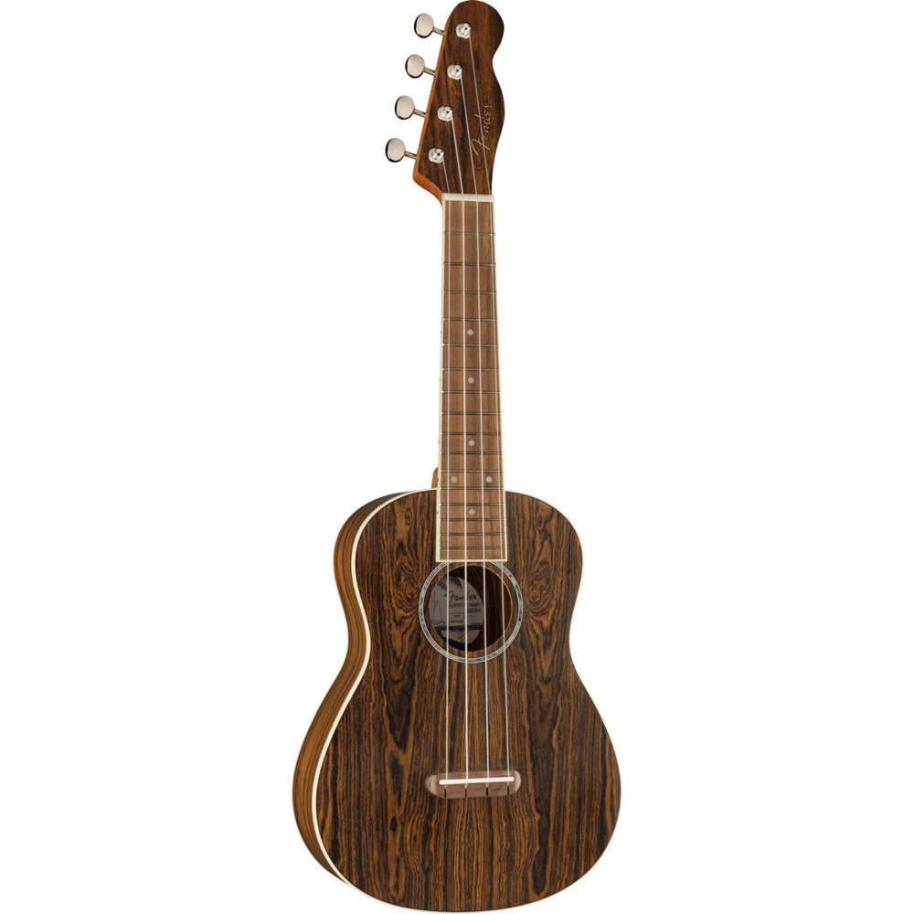 Fender Zuma Exotic Concert Ukulele BOCOTE WN コンサートウクレレ 正面全体の画像