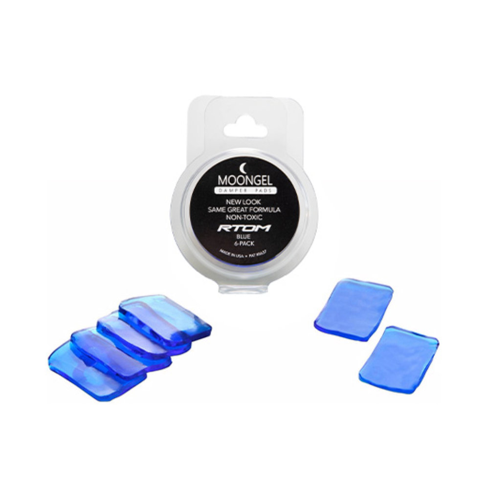 RTOM MG-4 MoonGel Damper Pads Blue ドラムミュート パッケージとジェル