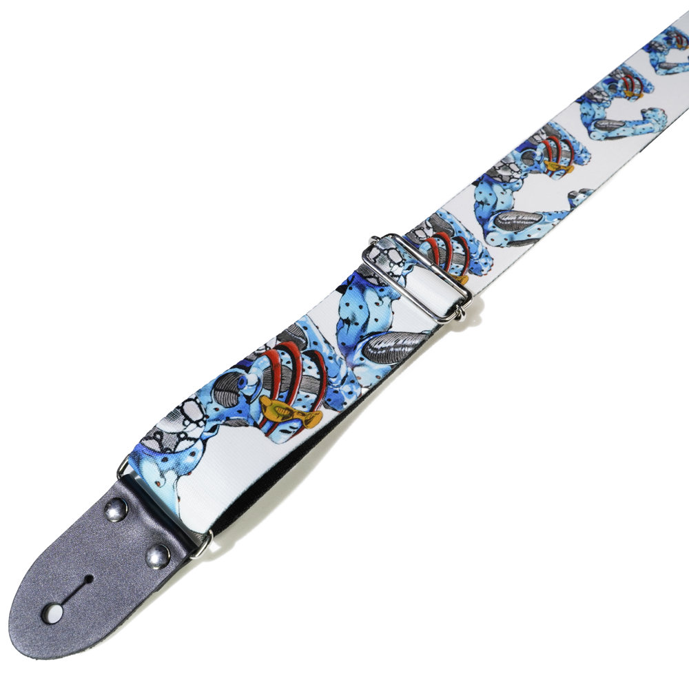 320design JOJO-ST3 ジョジョの奇妙な冒険 ストーンオーシャン ギターストラップ ジョリーンのスタンド、ストーン・フリーがデザインされています。