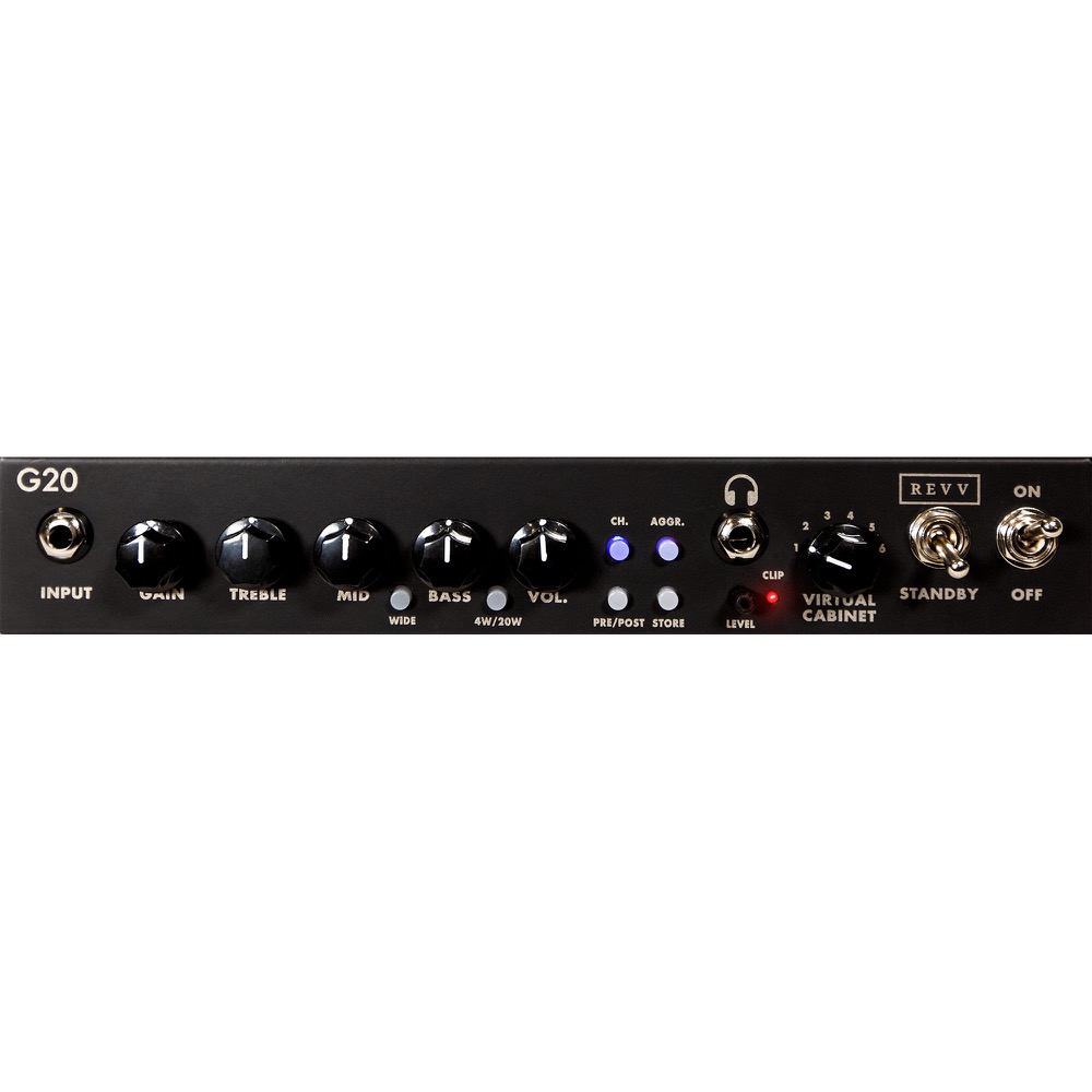 Revv Amplification G20 ギターアンプヘッド フロントパネル