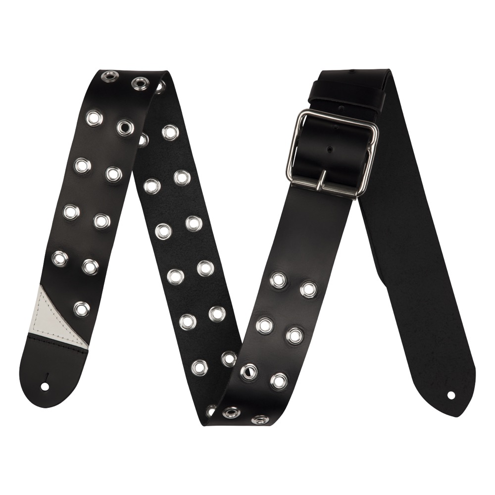 Jackson Grommet Leather Strap Black 2.5" ギターストラップ