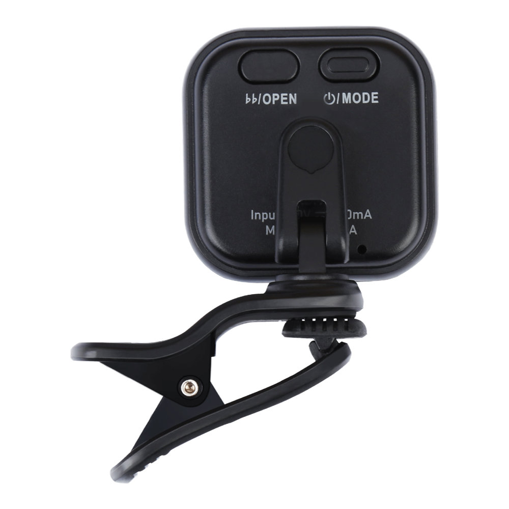 Fender Flash 2.0 Rechargeable Tuner 充電式クリップチューナー 背面・操作ボタン