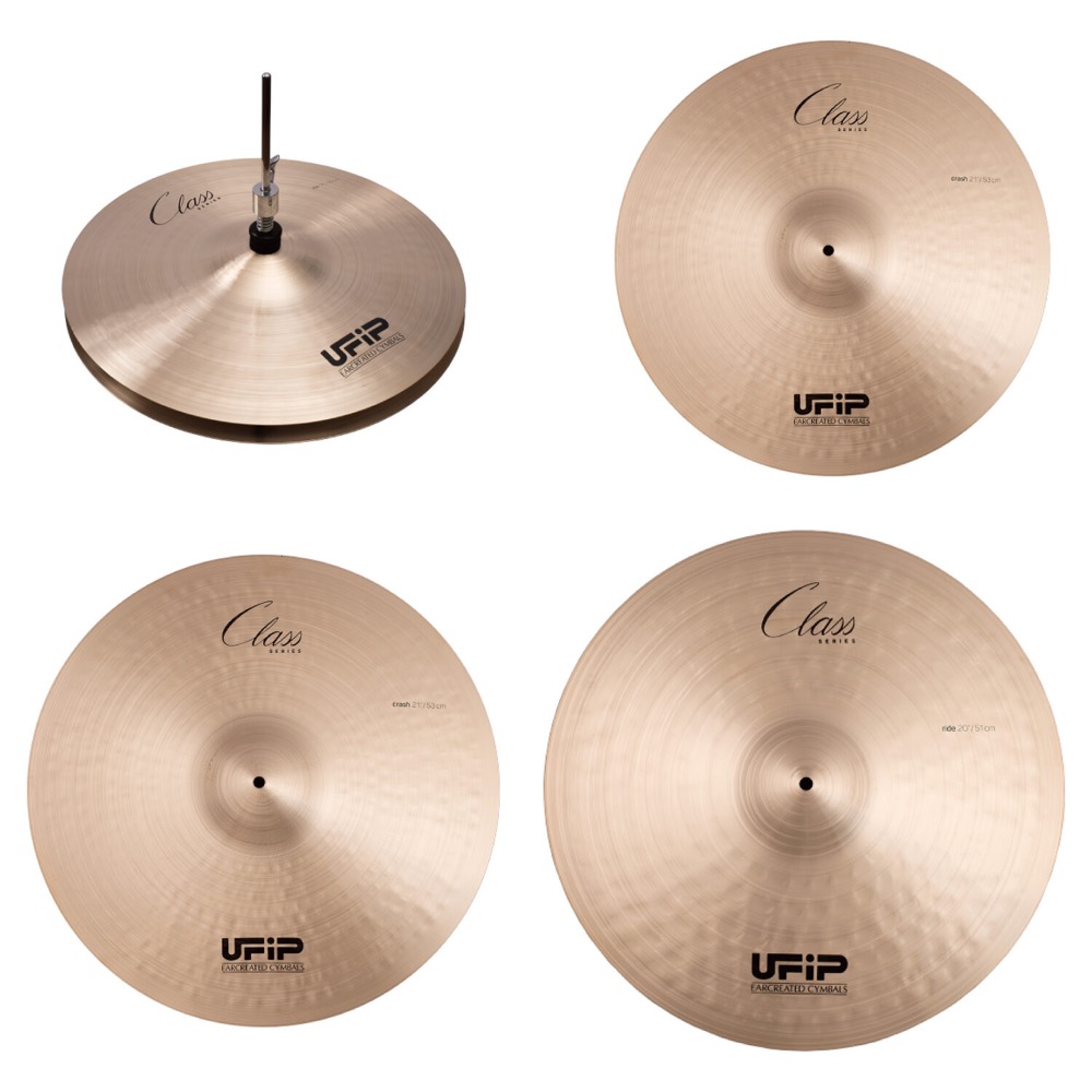 UFiP CLASS ALBERTO SET 2 (14" HIHAT + 16" CRASH + 18" CRASH + 20" RIDE 全てLow Pitch) シンバルセット