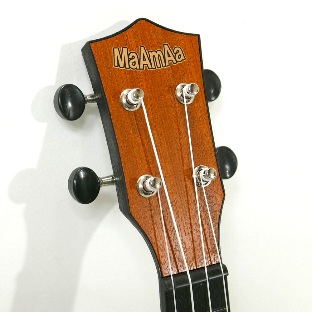 MaAmAa MU-P1 BBR ソプラノウクレレ プラスチック製 茶 ベアブラウン ヘッド画像