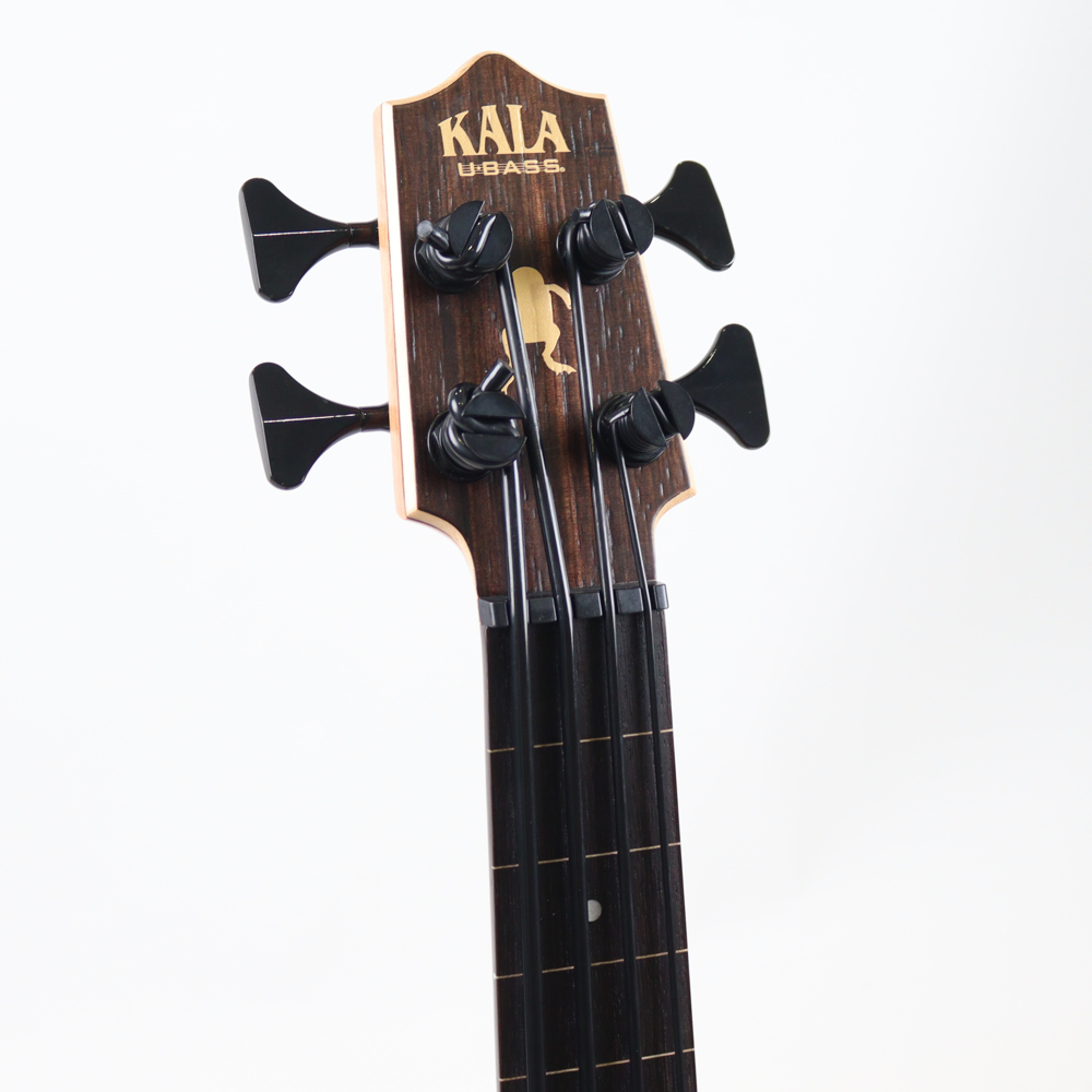 KALA UBASS-EBY-FL20_06 STRIPED EBONY フレットレス ウクレレベース ヘッド画像