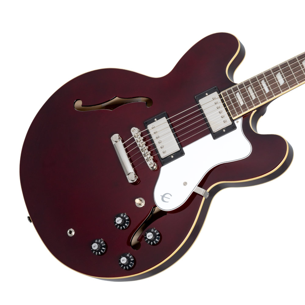 Epiphone Noel Gallagher Riviera Dark Wine Red エレキギター ボディ画像
