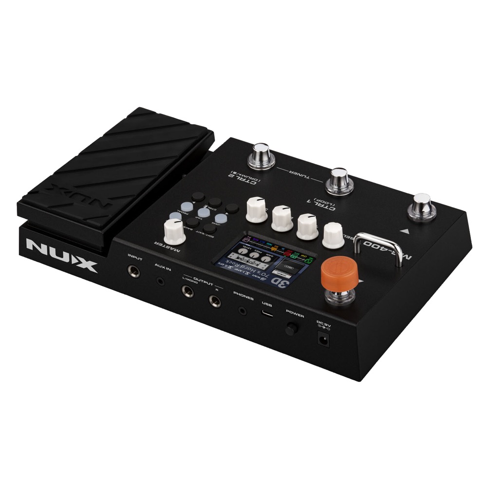 NUX MG-400 マルチエフェクター 国内正規輸入品 斜めアングル画像
