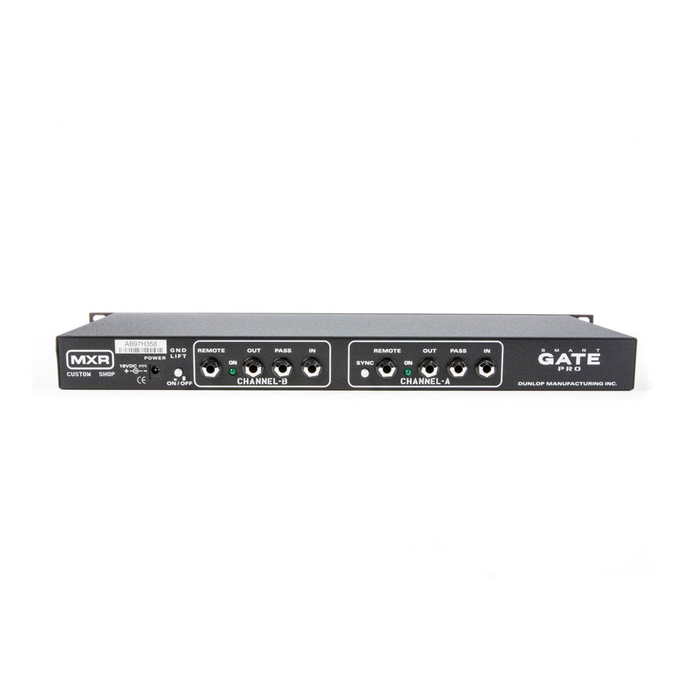 MXR M235 Smart Gate Pro ノイズゲート ギターエフェクター バックパネル画像