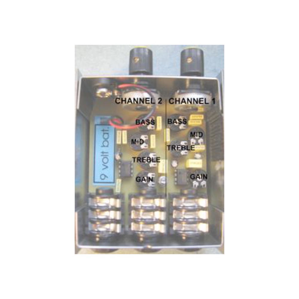 K&K Sound DUAL CHANNEL PRO PREAMP プリアンプ デュアルチャンネル 内部画像