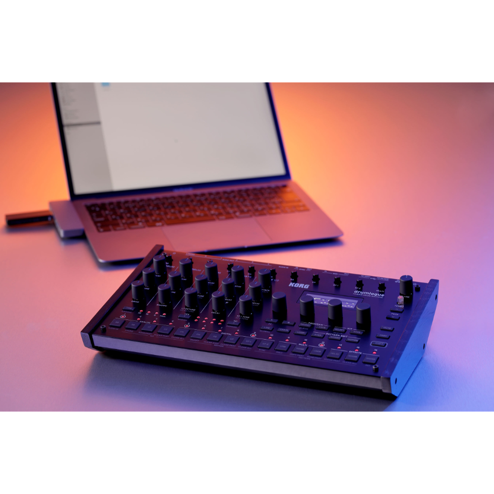 KORG DRUMLOGUE ハイブリッドドラムマシン ドラムローグ 表面イメージ画像