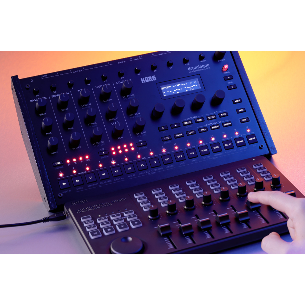 KORG DRUMLOGUE ハイブリッドドラムマシン ドラムローグ 使用イメージ画像