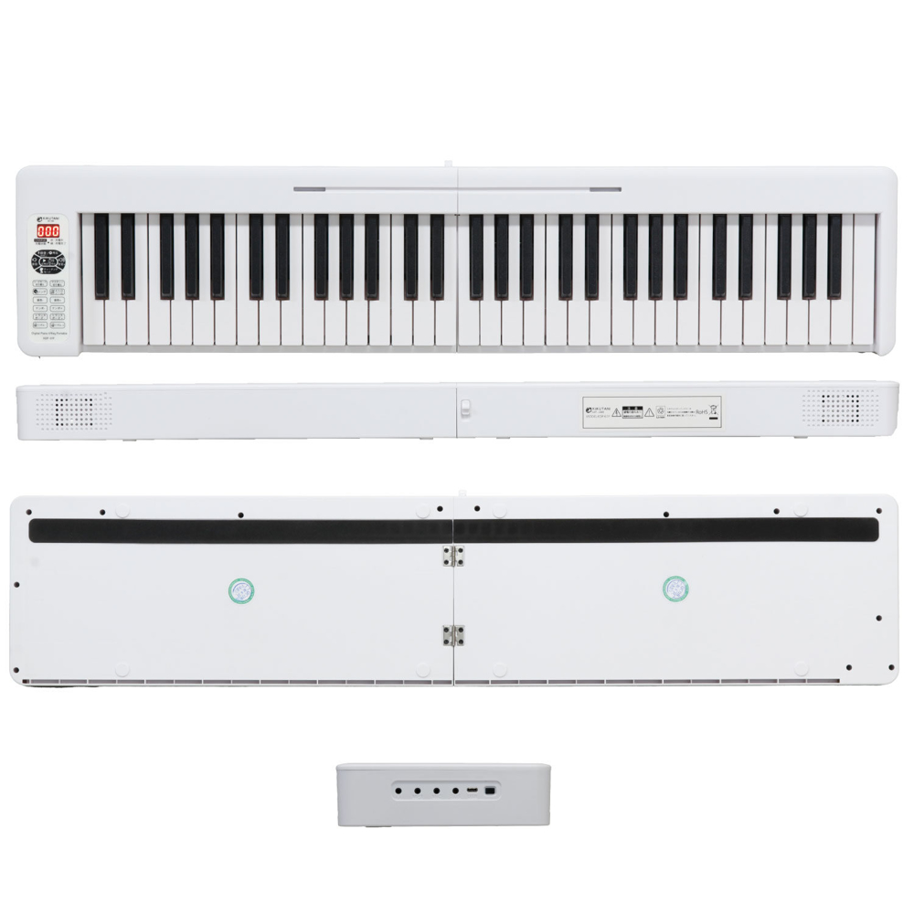 KIKUTANI KDP-61P WHT 折りたたみ式電子ピアノ コンパクトデジタルピアノ 詳細画像3