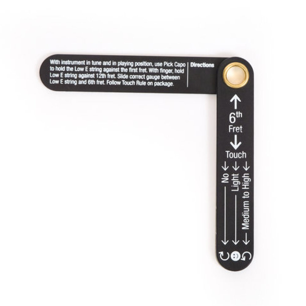 MUSIC NOMAD MN611 Truss Rod Neck Relief Measure & Adjust Kit for Gibson & PRS (USA) Guitars ネック調整ツールセット ゲージ裏画像