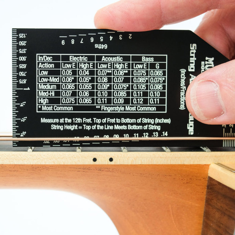MUSIC NOMAD MN614 Truss Rod Gauge & String Action Gauge Combo Bundle 弦高測定ゲージ トラスロッドゲージセット 弦高測定イメージ別画像