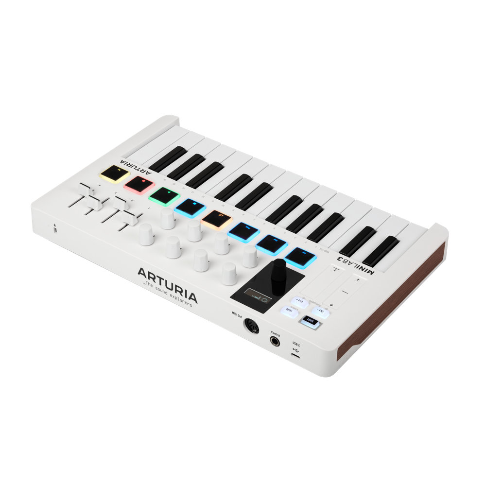 ARTURIA MiniLab 3 WH USB/MIDIキーボード パッド コントローラー 【Analog Lab Intro他バンドルソフト付き】 背面右側画像