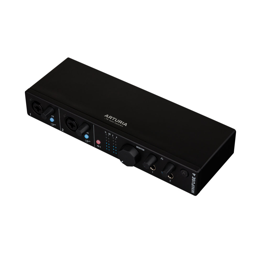 ARTURIA MINIFUSE 4 BLACK オーディオインターフェイス ミニフューズ 全体イメージ画像