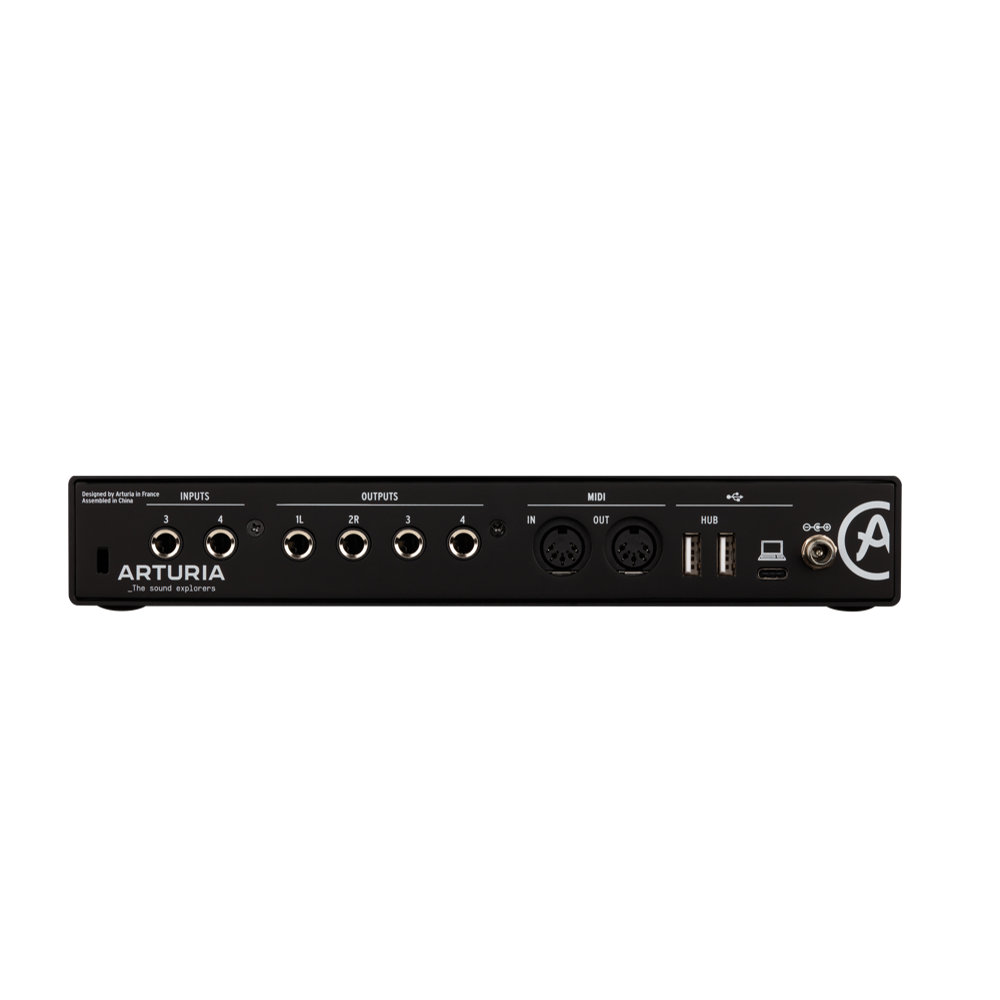 ARTURIA MINIFUSE 4 BLACK オーディオインターフェイス ミニフューズ 入出力端子側画像