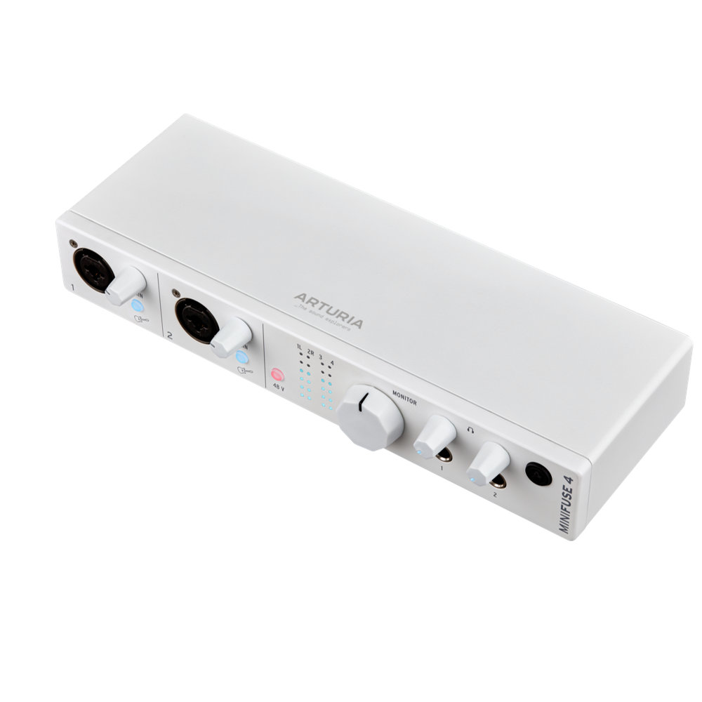 ARTURIA MINIFUSE 4 WHITE オーディオインターフェイス ミニフューズ 全体イメージ画像