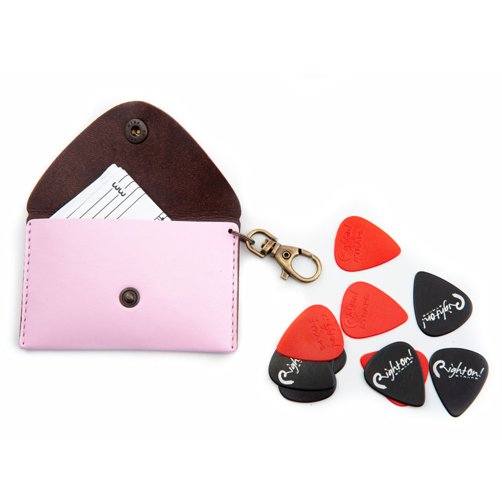 RightOn! STRAPS BIG PICK POUCH PLAIN Pink マルチポーチ ピック、ポーチ、譜面の画像