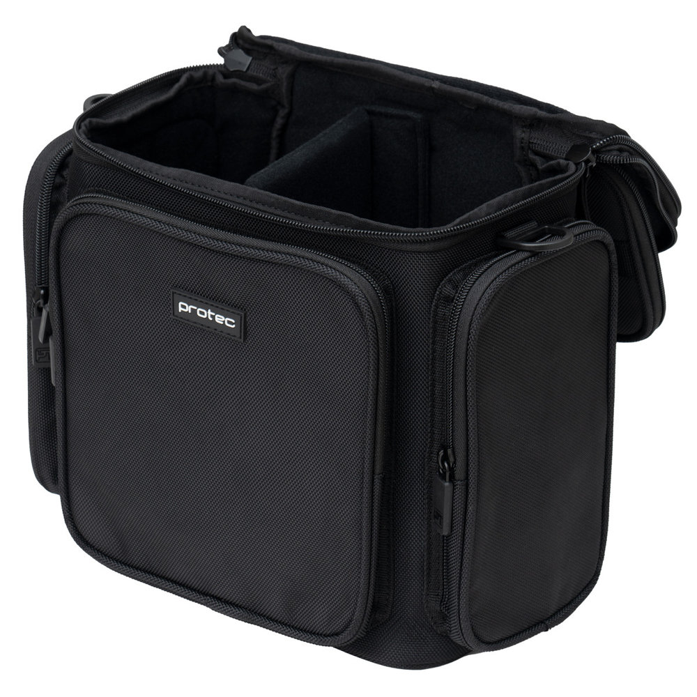 PROTEC M410 Trumpet Double Mute Bag トランペット用ミュートバッグ ケース解放時の画像