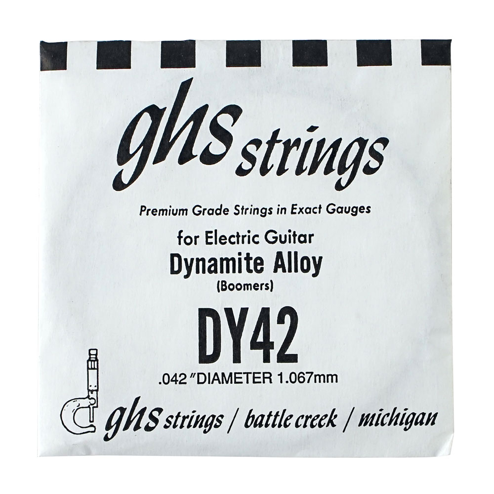 GHS DY42 Singles Boomers ROUNDWOUND .042 エレキギター用 バラ弦