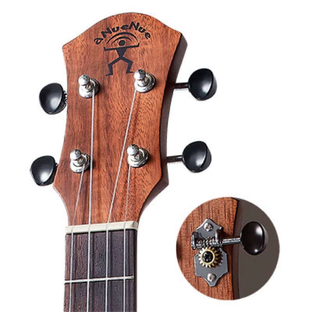 aNueNue aNN-S3 Solid Mahogany ソプラノウクレレ ヘッド、ペグ画像