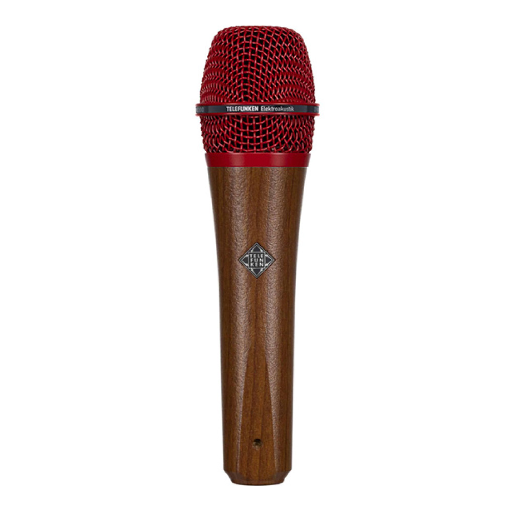 TELEFUNKEN M80 Custom Shop ダークウッド/レッド ダイナミックマイク